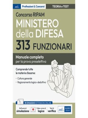 cover image of Concorso RIPAM--Ministero della Difesa--313 Funzionari